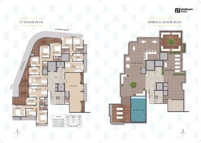 Image of 775 Sq.ft 2 BHK Apartment / Flat for sale in Platinumcorp Oceanic, Khar West, Mumbai for Rs. 38900000