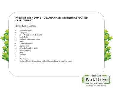 Prestige Park Drive Phase 3 Brochure 17