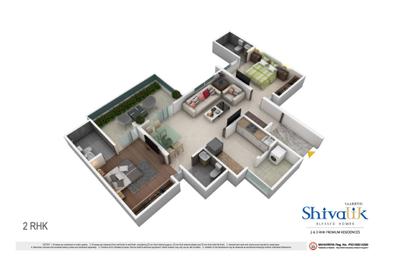 Image of 1235 Sq.ft 2 BHK Apartment / Flat for sale in Saarrthi Shivalik, Kothrud, Pune for Rs. 17000000