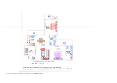 Image of 1147 Sq.ft 2.5 BHK Apartment / Flat for sale in JM Orchid, Sector 76, Noida for Rs. 13500000