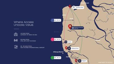 Image of 2454 Sq.ft Residential Plot / Land for sale in Peninsula Estates Alibaug ONE, Munawali, Alibag for Rs. 24600000
