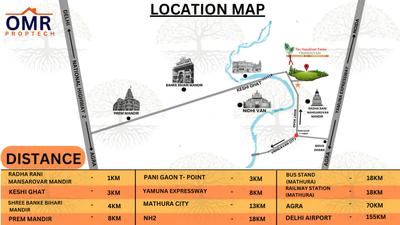 Image of 9000 Sq.ft Residential Plot / Land for sale in OMR The Vanshivat Farms, Kishor Pura, Vrindavan for Rs. 7100000