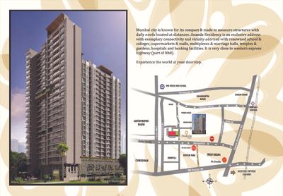 Image of 950 Sq.ft 2 BHK Apartment / Flat for sale in Paradigm Ananda Residency, Borivali West, Mumbai for Rs. 18500000