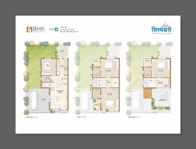 Image of 1755 Sq.ft 4 BHK Duplex for sale in Shreeji Siddheshwari Villa, Pethapur, Gandhinagar for Rs. 17000000