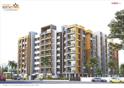 Image of 963 Sq.ft 2 BHK Apartment / Flat for sale in Shree Ganesh Northstar, Dixit Nagar, Nagpur for Rs. 3250000