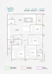 Image of 1955 Sq.ft 4 BHK Apartment / Flat for sale in Rewa, Bodakdev, Ahmedabad for Rs. 34600000
