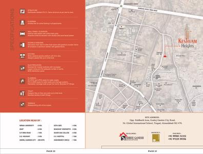 Image of 1750 Sq.ft 3 BHK Apartment / Flat for sale in Shree Keshvam Heights, Tragad, Ahmedabad for Rs. 9600000