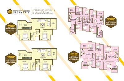 Image of 1180 Sq.ft 3 BHK Apartment / Flat for sale in Amaltas Urban City, Ayodhya Bypass, Bhopal for Rs. 4700000