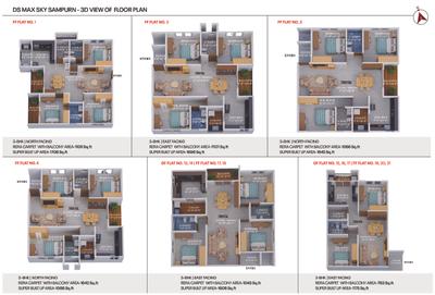 Image of 1206 Sq.ft 2 BHK Apartment / Flat for sale in DS Sky Sampurn, Varthur, Bengaluru for Rs. 8700000