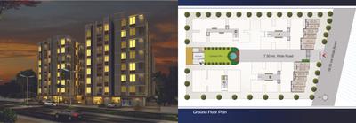 Image of 1460 Sq.ft 2 BHK Apartment / Flat for sale in Vision Kalash Enclave, Vatva, Ahmedabad for Rs. 3250000