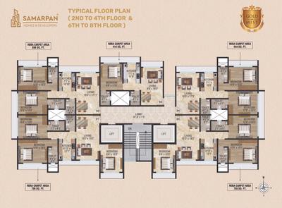 Image of 800 Sq.ft 2 BHK Apartment / Flat for sale in Samarpan Goldmist CHSL, Kandivali East, Mumbai for Rs. 18500000