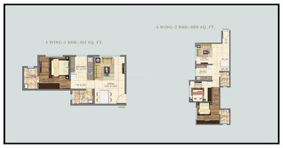 Image of 1010 Sq.ft 2 BHK Apartment / Flat for sale in Crescent The Solitaire, Saki Naka, Mumbai for Rs. 18400000