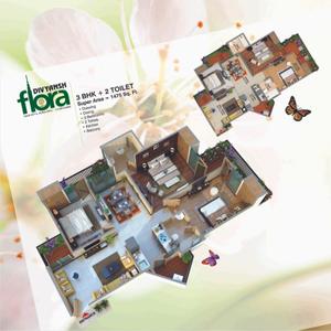 Image of 1055 Sq.ft 2 BHK Apartment / Flat for sale in Divyansh Flora, Noida Extension, Greater Noida for Rs. 8600000