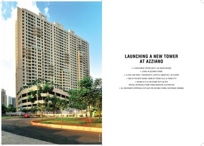 Image of 828 Sq.ft 2 BHK Apartment / Flat for sale in Rustomjee Urbania Azziano Wing E, Thane West, Thane for Rs. 16000000