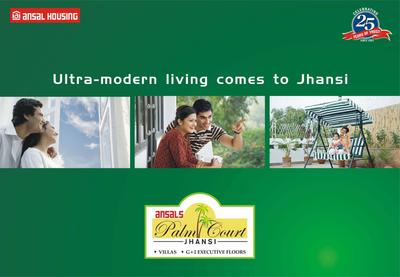 Image of 1200 Sq.ft 2 BHK Apartment / Flat for sale in Ansal Palm Court, Bajrang Colony, Jhansi for Rs. 3600000
