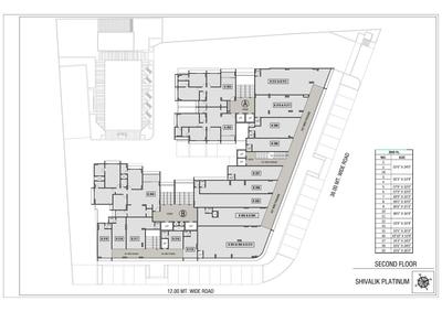 Image of 1885 Sq.ft 3 BHK Apartment / Flat for sale in Shivalik Platinum, Satellite, Ahmedabad for Rs. 15000000
