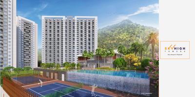 Image of 900 Sq.ft 2 BHK Apartment / Flat for sale in Mittal SkyHigh Towers D3, Hinjawadi Phase 2, Pune for Rs. 7200000