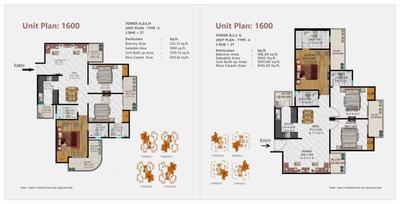 Image of 1355 Sq.ft 3 BHK Apartment / Flat for sale in Sublime Spring Elmas, Noida Extension, Greater Noida for Rs. 16558100