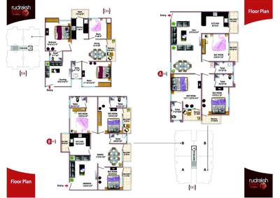 Image of 1700 Sq.ft 3 BHK Apartment / Flat for sale in Shaligram Rudraksh Park Phase II, Bawadiya Kalan, Bhopal for Rs. 10000000