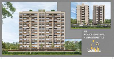 Image of 1314 Sq.ft 2 BHK Apartment / Flat for sale in Keshav Akshar Evoq, Tragad, Ahmedabad for Rs. 5986000