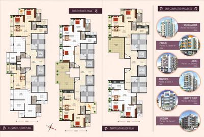 Image of 1150 Sq.ft 2 BHK Apartment / Flat for sale in Hiray Oleander, Ulwe, Navi Mumbai for Rs. 8500000