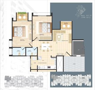 Image of 1809 Sq.ft 3 BHK Apartment / Flat for sale in Swagat Queens Land, Sargasan, Gandhinagar for Rs. 9500000