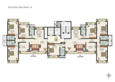 Image of 1600 Sq.ft 4 BHK Apartment / Flat for sale in Fortune Avirahi Wing A, Borivali West, Mumbai for Rs. 56000000