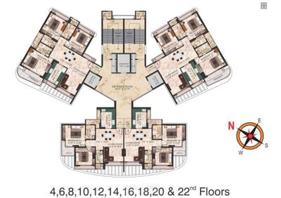 Image of 1435 Sq.ft 2 BHK Apartment / Flat for sale in C Teja Signature, Nerul, Navi Mumbai for Rs. 27500000