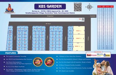 Image of 1000 Sq.ft Residential Plot / Land for sale in Hitech KBS Garden, Mannivakkam, Chennai for Rs. 4700000