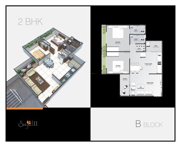 Image of 1755 Sq.ft 3 BHK Apartment / Flat for sale in Satyaa II, Tragad, Ahmedabad for Rs. 7600000