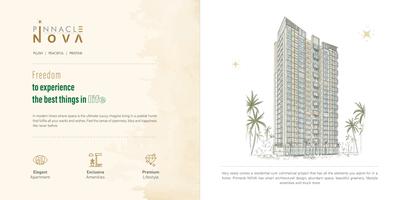 Image of 676 Sq.ft 2 BHK Apartment / Flat for sale in Pinnacle Nova, Vikhroli East, Mumbai for Rs. 10000000