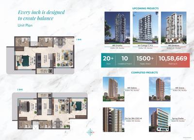 Image of 952 Sq.ft 2 BHK Apartment / Flat for sale in M K Gloria, Jogeshwari West, Mumbai for Rs. 21000000