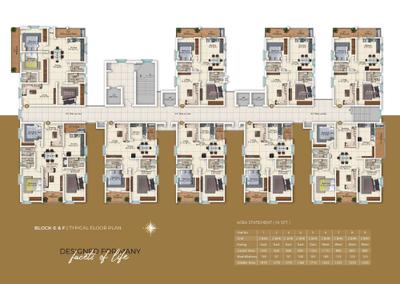 Image of 1270 Sq.ft 2 BHK Apartment / Flat for sale in Vazhraa Prathik Phase II, Nizampet, Hyderabad for Rs. 9900000