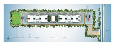 Image of 950 Sq.ft 2 BHK Apartment / Flat for sale in Mont Vert Oyestra, Wakad, Pune for Rs. 8800000