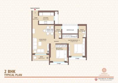 Image of 2200 Sq.ft 3 BHK Apartment / Flat for sale in Cllaro Urban Grandeur, Mira Road East, Mira Bhayandar for Rs. 33000000
