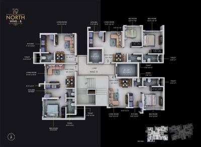 Image of 353 Sq.ft 1 BHK Apartment / Flat for sale in 19 North, Kandivali West, Mumbai for Rs. 10500000