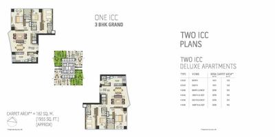 Image of 1488 Sq.ft 3 BHK Apartment / Flat for sale in Three ICC A Wing, Wadala, Mumbai for Rs. 65000000