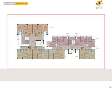 Image of 1200 Sq.ft 2 BHK Apartment / Flat for sale in Shivansh The Hive, Vaishno Devi Circle, Ahmedabad for Rs. 6100000