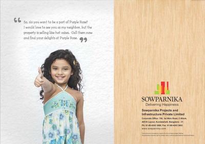 Image of 1357 Sq.ft 3 BHK Apartment / Flat for sale in Sowparnika Purple Rose, Hoskote, Bengaluru for Rs. 8000000