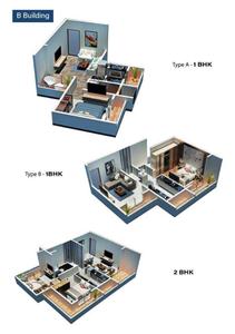 Image of 670 Sq.ft 1 BHK Apartment / Flat for sale in Shakti Siyara Fortune, Bhiwandi, Thane for Rs. 3400000