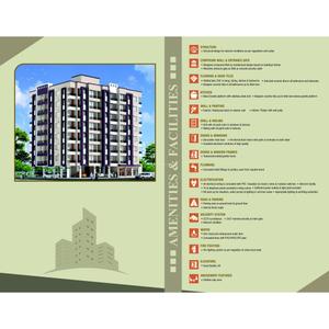 Image of 700 Sq.ft 1 BHK Apartment / Flat for sale in Shree Siddhivinayak Residency B to E Building, Chala, Vapi for Rs. 1700000