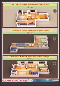 Image of 1035 Sq.ft 3 BHK Apartment / Flat for sale in Manishika Enclave Phase lll, Arra, Durgapur for Rs. 3524800