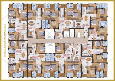 Image of 1100 Sq.ft 3 BHK Apartment / Flat for sale in MG The Landmark, Jagatpura, Jaipur for Rs. 6000000