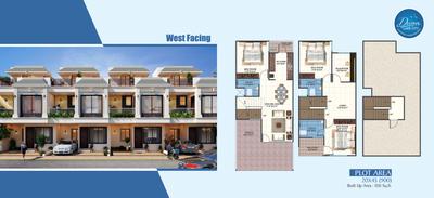 Image of 1567 Sq.ft 3 BHK Duplex for sale in Divan Lake City, Lambakheda, Bhopal for Rs. 8500000