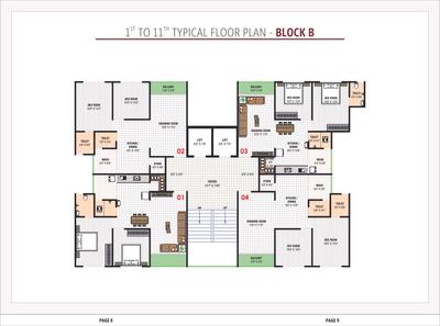 Image of 1890 Sq.ft 3 BHK Apartment / Flat for sale in Ved Vedant Antilia, Vastral, Ahmedabad for Rs. 7000000