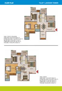Image of 1100 Sq.ft 2 BHK Apartment / Flat for sale in Fragrance Homes, Siddharth Vihar, Ghaziabad for Rs. 11000000