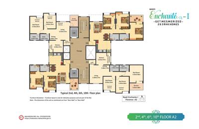 Image of 1050 Sq.ft 2 BHK Apartment / Flat for sale in Nyati Enchante II, Wadgaon Sheri, Pune for Rs. 9800000