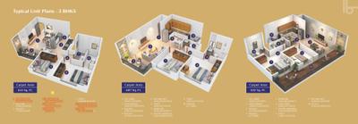 Image of 930 Sq.ft 3 BHK Apartment / Flat for sale in Ace Abode Phase 2 A, Kiwale, Pune for Rs. 9200000