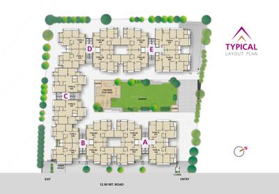 Image of 1082 Sq.ft 3 BHK Apartment / Flat for sale in Binori Pristine, Jodhpur, Ahmedabad for Rs. 13500000
