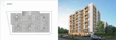 Image of 695 Sq.ft 2 BHK Apartment / Flat for sale in Saral Sparsh Aura, Vishala, Ahmedabad for Rs. 5100000